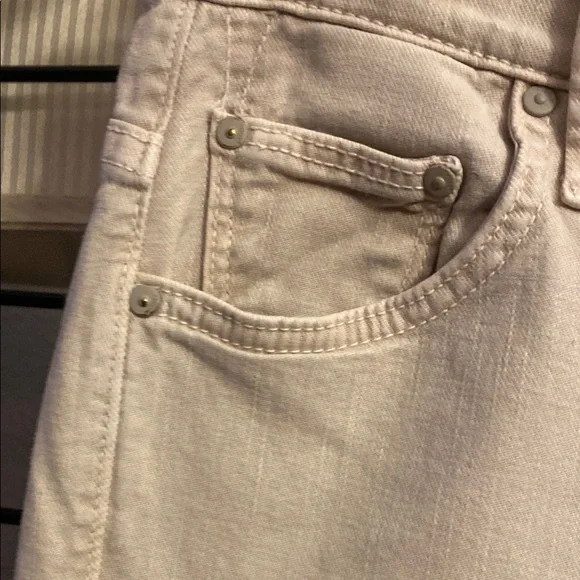 MOTHER Cream Straight Leg Jeans - Picture 7 of 14